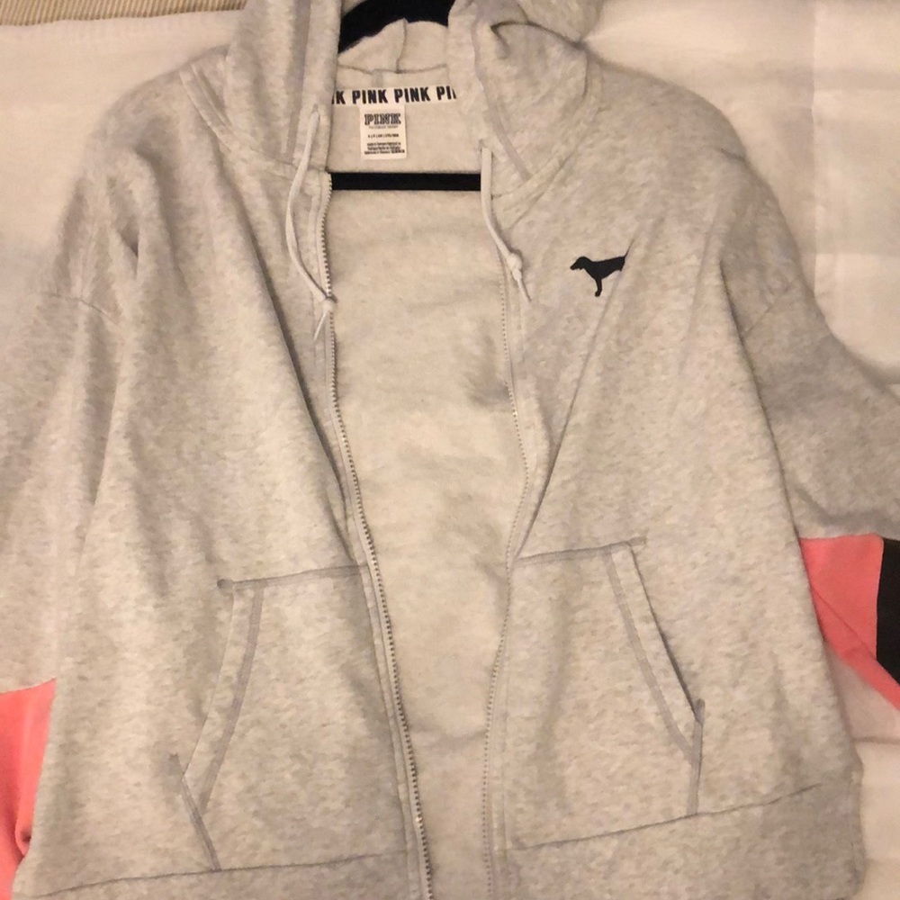 Pink Victoria’s Secret zip up jacket